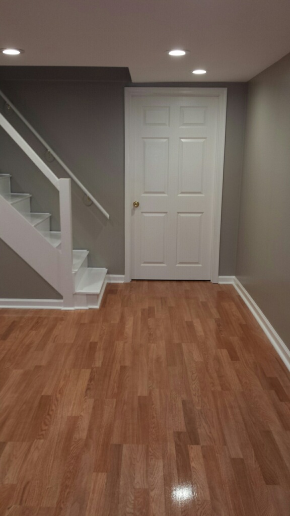 Basement renovation, after