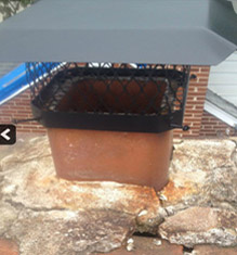 Chimney crown, before