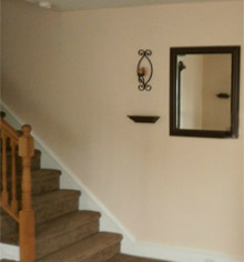 Living room transformation, after